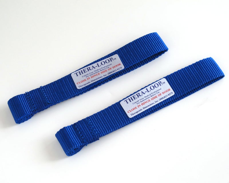 RangeMaster TheraLoop Door Anchors â”‚ Non-Slip â”‚ Complements Exercise Bands or Tubes â”‚ Great for Exercising or Strengthening Activitiesâ”‚2 Pack, Blue - Image 1
